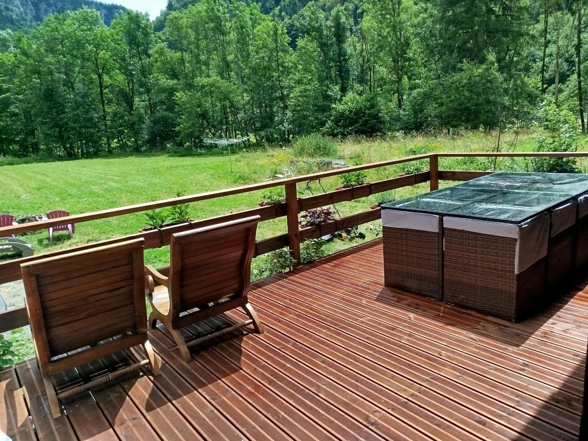 Chalet 8 Personnes + Grand Terrain Et Riviere Entremont Buitenkant foto